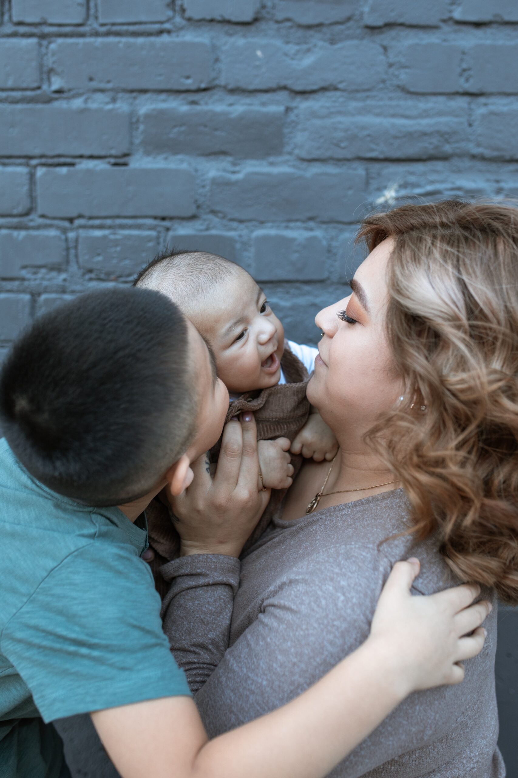 Family with baby