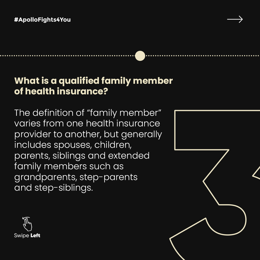 What is a qualified family member for health insurance