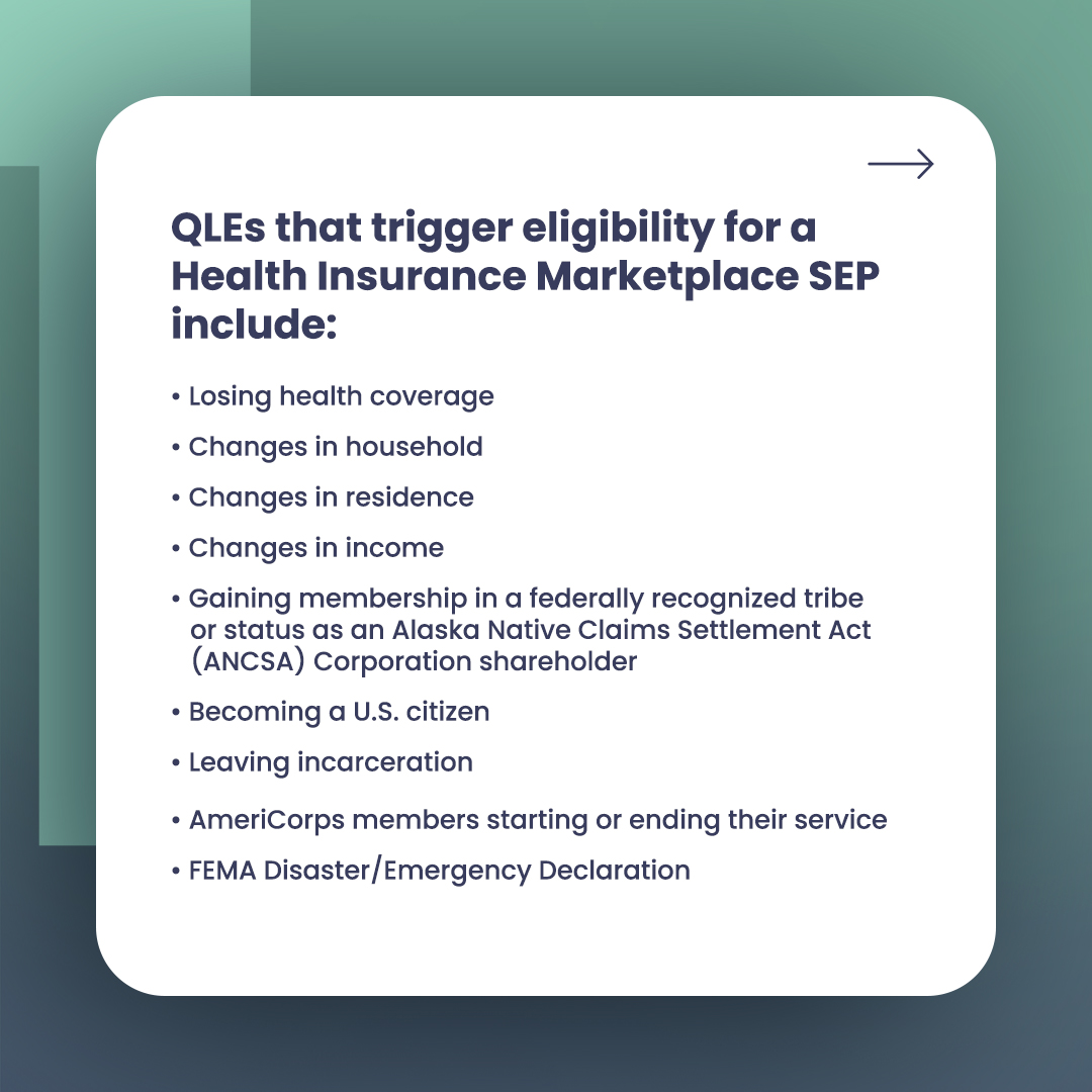QLEs that trigger eligibility