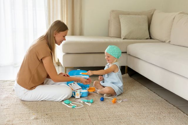 Child receiving a preventive checkup covered under pediatric essential health benefits